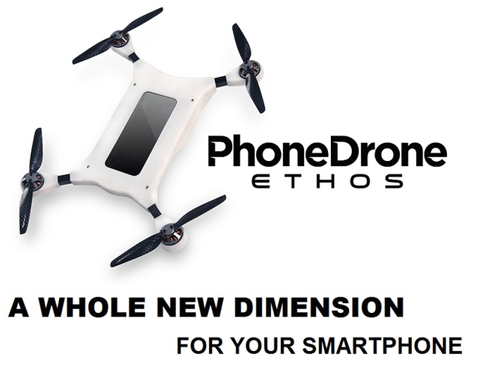 Dejte svému smartphonu křídla – PhoneDrone Ethos