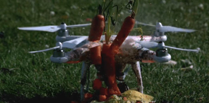 Video: Krájení ovoce dronem
