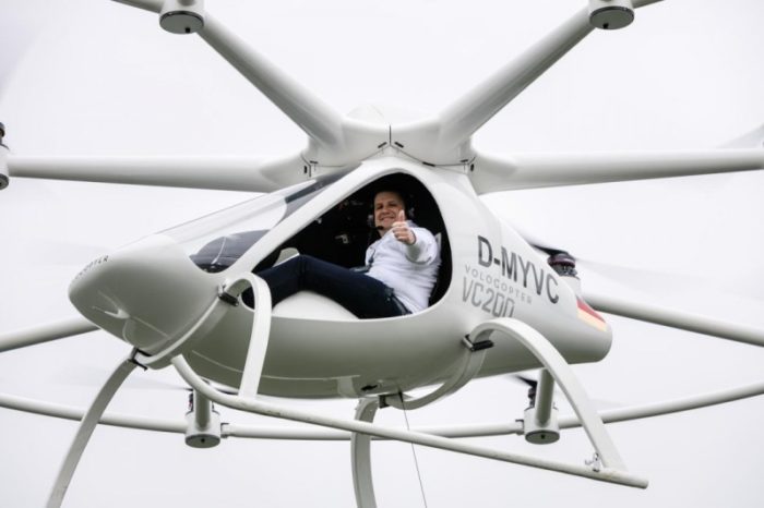 Volocopter VC200 má za sebou první úspěšný let s lidskou posádkou