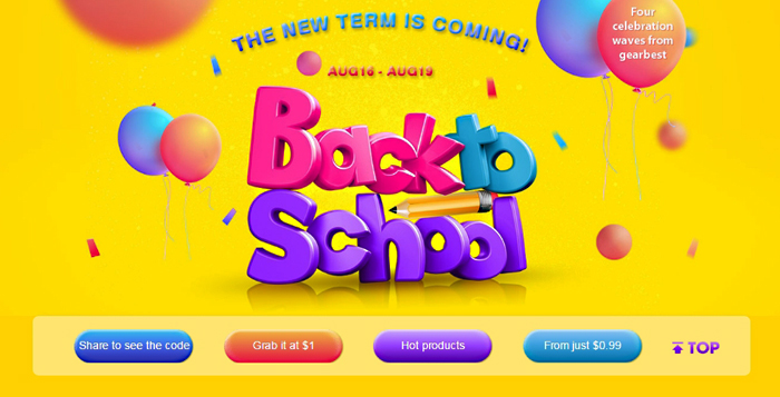 Back to School na Gearbest