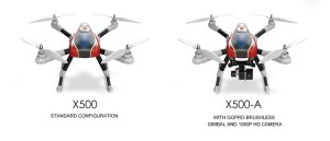XK Aircam X500 varianty