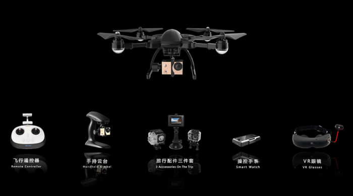 Simtoo Dragonfly Pro – skládací kameraman s 4K a GPS