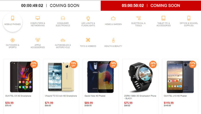 Lightning flash sale