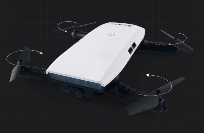 JJRC H47 Elfie a Eachine E56 skládačky s G-senzor ovladačem
