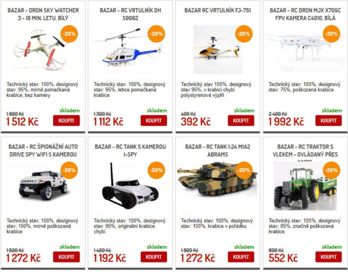 ukázkové RC modely