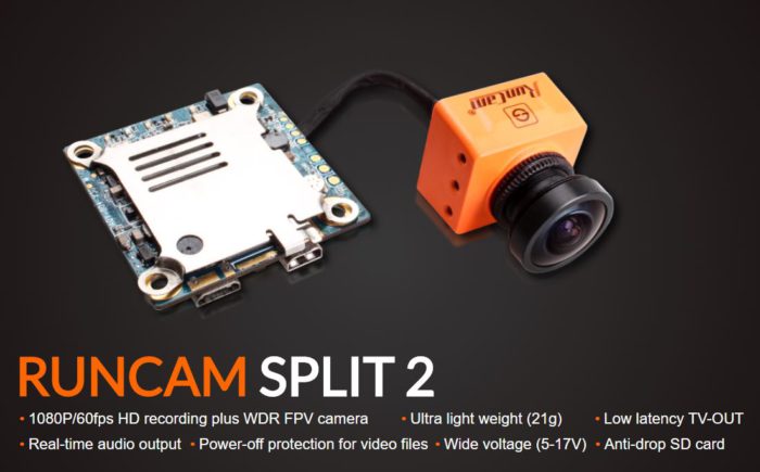 RunCam Split 2 – vylepšená verze odstraňuje hlavní nedostatky