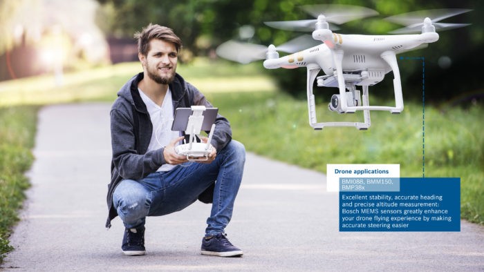 Bosch představil na CES2018 vysoce výkonnou IMU BMI088 pro využití v dronech a robotice