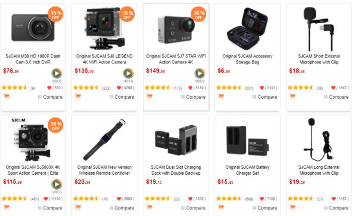 produkty od SJCAM