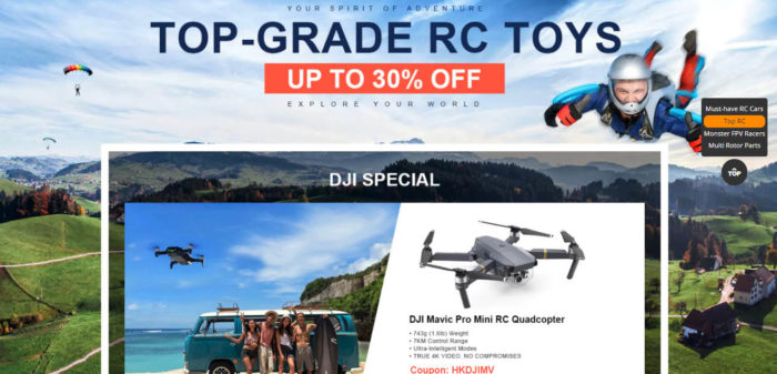 Drony DJI a race koptéry koupíte za akční ceny
