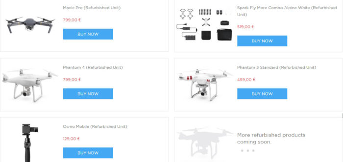 repasované drony DJI