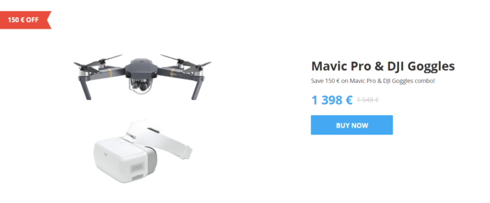 slevy na drony DJI - mavic a Googles