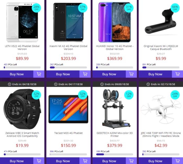 slevové šílenství na Gearbestu