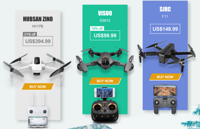 výprodej dronů na Banggood