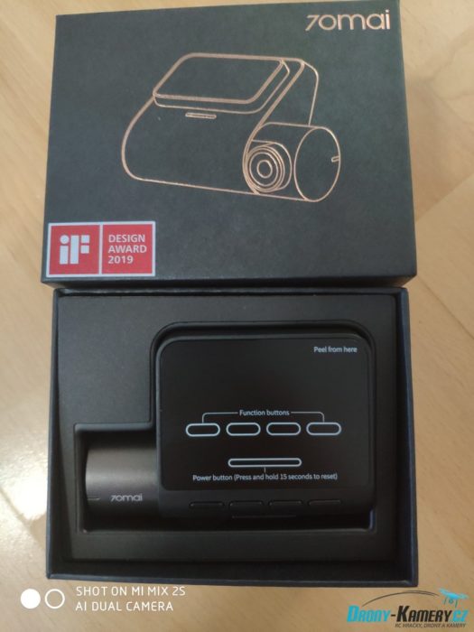 balení Xiaomi 70mai Dash Cam Pro