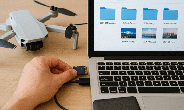 Jak správně zálohovat a třídit záběry z dronu
